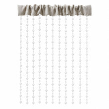 Kate Aurora 6 Piece Maison Estate Collection Semi Sheer Window Curtains & Beaded Valance Set - Dusty Rose