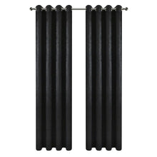 Kate Aurora Hotel Chic 2 Pack Light Filtering Grommet Top Window Curtains - 52 in. W x 84 in. L, Black