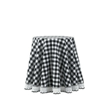 Kate Aurora Country Farmhouse Plaid Buffalo Check Stain & Spill Proof Fabric Tablecloths - 70 in. Round, Black