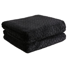 Kate Aurora Herringbone Shag Ultra Soft & Plush Accent Throw Blanket - 50 in. W x 60 in. L - Black
