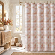 Piña & Sardinia Home Paloma Abstract Pink And White Fabric Shower Curtain - Standard Size