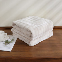 Kate Aurora Prestige Ultra Soft & Plush Accent Throw Blanket - 50 in. W x 60 in. L - Beige