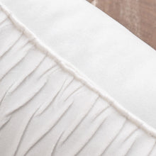 Kate Aurora Overfilled Crushed Velvet 1 Piece Zippered Christmas Accent Throw Pillow - 18" x 18" - White