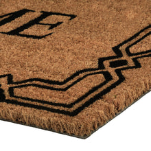 Kate Aurora Home Venetian Bordered Coir Bristled Outdoor All Season Welcome Mat - 18"x30"