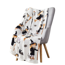 Kate Aurora Ultra Soft & Plush Halloween Friendly Witches & Bats Accent Throw Blanket Cover - 50 in. W x 70 in. L