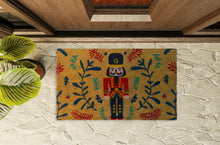 Kate Aurora Christmas Nutcracker Toy Soldier Bristled Coir Outdoor Welcome Mat - 18"x30"