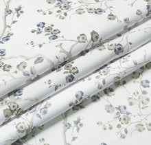 Kate Aurora Living Cherry Blossom Designed Grommet Top Window Curtains - 52 in. W x 84 in. L, Gray