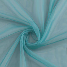 Kate Aurora Coastal Pastel Colored Light & Airy Sheer Voile Window Curtains - 52 in. W x 84 in. L, Aqua