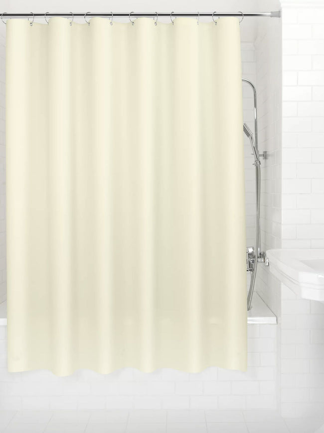 GoodGram The Clean Home Collection Heavy Duty Odorless & Non-Toxic Ivory Cream Colored PEVA Shower Curtain Liner