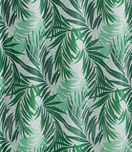 Kate Aurora Tropical Rainforest Banana Fern Leaves Fabric Shower Curtain - Standard Size