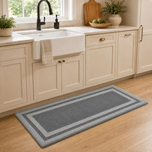 Kate Aurora Ultra Lux Oversized Anti Fatigue Bordered Kitchen Mat With Beveled Edges - 20 in. W x 39 in. L