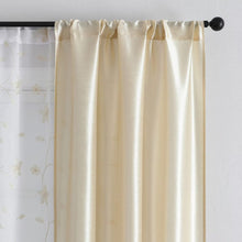 Kate Aurora Jasmine Embroidered 6 Piece Rod Pocket Coordinating Sheer Window Curtain Panels - Champagne