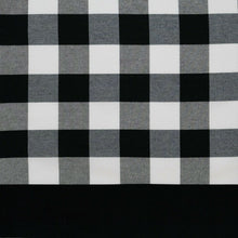 Kate Aurora Modern Farmhouse Buffalo Plaid Checkered Rod Pocket Window Valance - Black