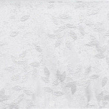 Kate Aurora Living Raised Jacquard Floral Leaves Spill Proof Fabric Tablecloth - 60 in. W x 84 in. L, White