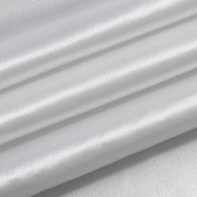 Kate Aurora Ultra Lux Faux Silk Regency Crinkle Rod Pocket Semi Sheer Single Curtain Panel - 52 in. W x 84 in. L, White