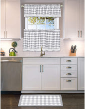 Kate Aurora Country Farmhouse Gray & White Oversized Premium Anti Fatigue Memory Foam Kitchen Floor Mat - 18" (W) x 30" (L)