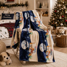 Kate Aurora Christmas Night Santa Ultra Soft & Plush Luxurious Accent Throw Blanket - 50 in. W x 60 in. L