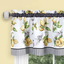 Kate Aurora Country Lemons Complete Cafe Style Kitchen Curtain Tier & Valance Set - 58 in. W x 36 in. L