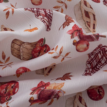 Kate Aurora Autumn Harvest Apple Pie & Cider Rod Pocket 3 Piece Cafe Kitchen Curtain Tier & Valance Set
