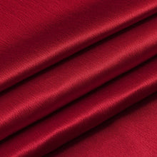 Kate Aurora 6 Piece Maison Estate Collection Semi Sheer Window Curtains & Beaded Valance Set - Christmas Red