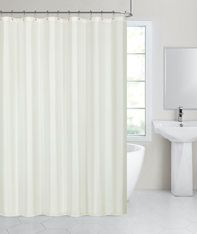 Kate Aurora Living Hotel Collection Mold & Mildew Resistant Fabric Shower Curtain - Beige