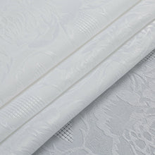 Kate Aurora Shabby Chic Floral Fabric Tablecloth - 56 in. W x 84 in. L, White