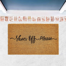 Kate Aurora Shoes Off Please Bristled Coir Outdoor Welcome Mat - 18"x30"