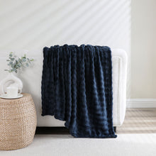 Kate Aurora Prestige Ultra Soft & Plush Accent Throw Blanket - 50 in. W x 60 in. L - Navy