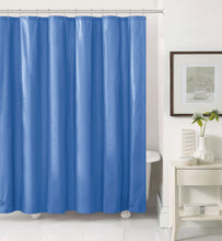 GoodGram® Basic PEVA Non-Toxic, Mold & Mildew Resistant Lightweight Vinyl Shower Liner - Blue