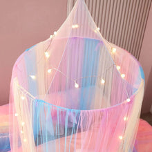 Kate Aurora Breathable Juvi Princess Rainbow Color Hanging Dome Canopy Tent Curtain Drape
