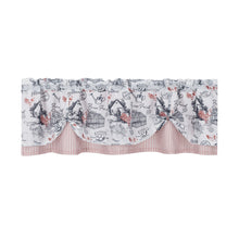 Kate Aurora Rooster Toile Complete 3 Pc Café Kitchen Curtain Tier And Valance Set - 56 in. W x 36 in. L, Dusty Rose
