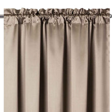 Kate Aurora 6 Piece Maison Estate Collection Semi Sheer Window Curtains & Beaded Valance Set - Taupe