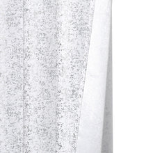 GoodGram Montauk Accents 2 Piece Grommet Top Sparkly Metallic Light Filtering Window Curtains - 63 in. Long - White