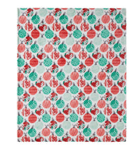 Kate Aurora Christmas Ornament Holiday Festivities Accent Throw Blanket - 50 in. W x 60 in. L