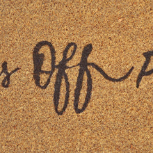 Kate Aurora Shoes Off Please Bristled Coir Outdoor Welcome Mat - 18"x30"