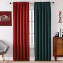 Kate Aurora Set Of 2 Piece Crinkle Sheer Rod Pocket Christmas Curtain Panels - 84 in. Long - Evergreen