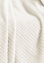 Kate Aurora Living Ultra Soft And Plush Tufted Hypoallergenic Fleece Throw Blanket Covers - Ivory/Beige