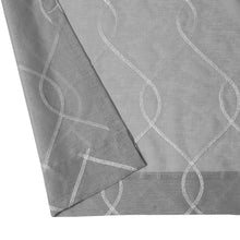 Kate Aurora 2 Piece Clarabelle Embroidered Lattice Matte Sheer Grommet Top Curtain Panels - 84 In. Long - Gray