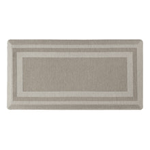 Kate Aurora Ultra Lux Oversized Anti Fatigue Bordered Kitchen Mat With Beveled Edges - 20 in. W x 39 in. L - Beige