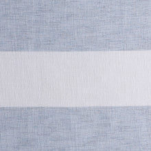 Kate Aurora Metallic Semi Sheer Rugby Striped Grommet Top Window Curtains