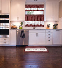 Kate Aurora Montauk Accents Anti Fatigue Memory Foam 18" x 30"  Live~Love~Laugh Kitchen Floor Mats With Beveled Edges - Burgu