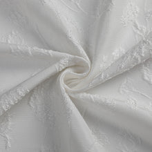 Kate Aurora 2 Piece Maxie Floral Grommet Top Window Curtain Panels - 84 in. Long - White