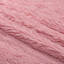 Kate Aurora Regal Luxe Oversized Ultra Soft & Fuzzy Lined Accent Throw Blanket - 50 in. W x 70 in. L - Dusty Rose