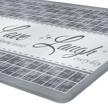 GoodGram Oversized Premium Anti Fatigue Memory Foam Kitchen Floor Mat - 30 in. W x 18 in. L, Live~Laugh~Love Gray