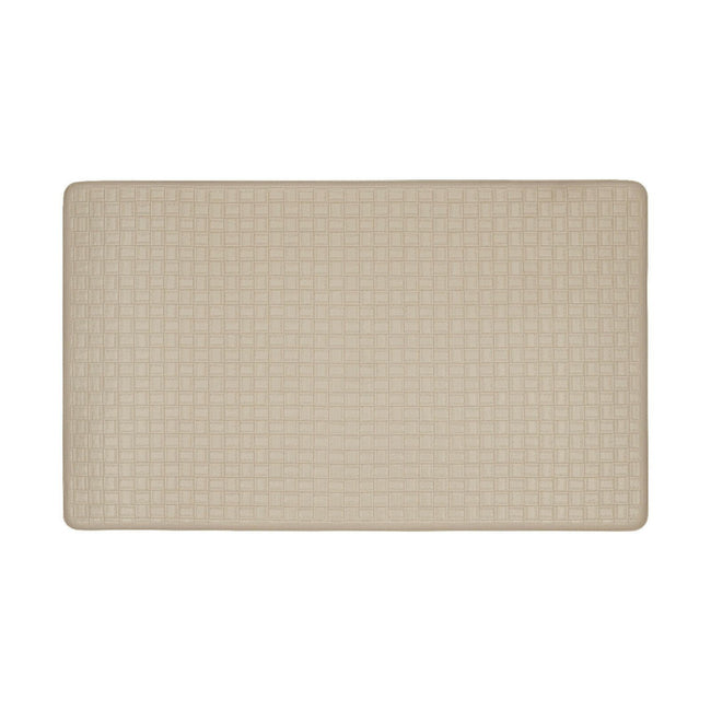 Kate Aurora Heavy Duty Non Slip Memory Foam Kitchen Mats - 18in W x 30in L, Linen/Tan
