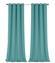 GoodGram 2 Pack: Hotel Thermal Grommet 100% Blackout Curtains - 52 in. W x 84 in. L, Monterey Teal