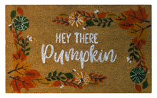Kate Aurora Fall Harvest Hey There Pumpkin Bristled Outdoor Welcome Mat - 18"x30"