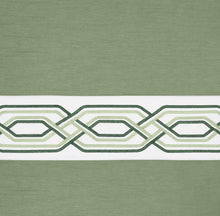 Kate Aurora Pacifico Rod Pocket Embroidered Window Valance - Sage