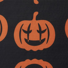 Kate Aurora Halloween Accents Black & Orange Spooky Jack O' Lanterns Fabric Shower Curtain - Standard Size