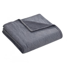 Kate Aurora Ultra Soft & Plush Modern Ogee Fleece Throw Blanket Covers - 50 in. W x 60 in. L - Gray